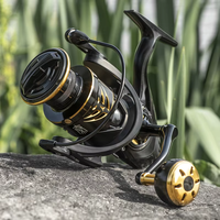 CHILENT ODM Harga Terjangkau Q2800-6800 Spinning Reel Pegangan Tunggal Ganda Rasio Gigi 5.1:1 Roda Pancing Air Reel Pancing