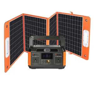 500W 1000W tragbares Solar kraftwerk 220V Power Bank Tragbarer Solargenerator 500W Energie speicher Tragbares Kraftwerk