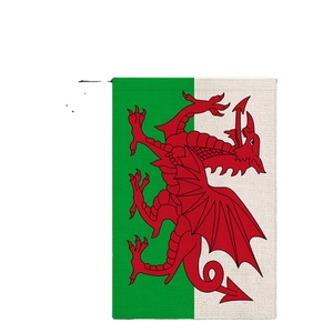 La décoration d'atmosphère unique de drapeau de jardin de cour du pays de Galles peut être adaptée aux besoins du client 18*12 dedans - Product Image 1