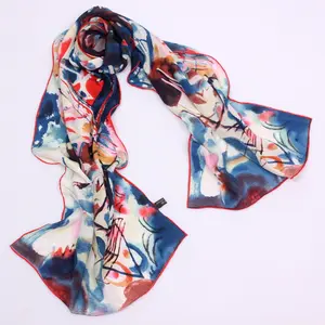Шелковый шарф из индейки