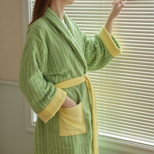 <span class=keywords><strong>Accappatoio</strong></span> da bagno in cotone a righe ricamate di lusso per hotel, con collo a scialle, in tessuto a nido d'ape, per adulti, Nuova Collezione 2026 - Product Image 3
