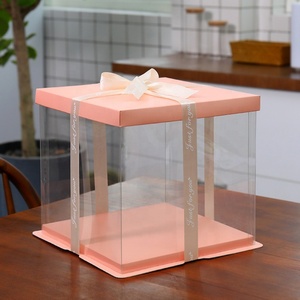 Wholesale <b>Bakery</b> Cake High Quality Packaging Transparent Cake <b>Box</b> - Product Image 3
