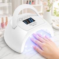 Lampe de séchage des ongles professionnelle portable pour usage domestique et en salon, UV LED, longueurs d'onde 365/405 nm, matériau ABS, garantie 1 an