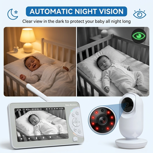 Monitor Inteligente para Bebés KT716W con IA, Pantalla de 7 Pulgadas, Video HD 720P, WiFi Inalámbrico, Detección de Llanto, Captura de Pantalla y Grabación - Product Image 2
