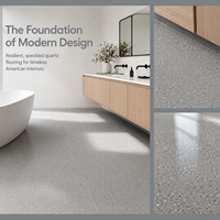 Dalle de terrazzo artificielle faite à la main, sol en terrazzo sur mesure pour hôtel, revêtement de sol en terrazzo épais résistant à l'usure, décoration intérieure