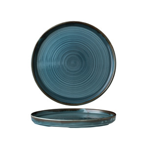 Assiette à dîner Dudson Harvest Blue empilable, décorée, en céramique artisanale, 21 cm, pour la restauration, les hôtels, les fournitures en gros - Product Image 1