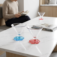 Verre à cocktail réutilisable de 6 oz, couleur personnalisée, pour bar, restaurant et lounge