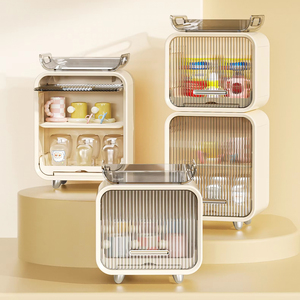 Support multifonctionnel pour biberons, égouttoir à vaisselle anti-poussière et armoire de <span class=keywords><strong>rangement</strong></span> pour tasses pour la chambre à coucher et la maison - Product Image 1