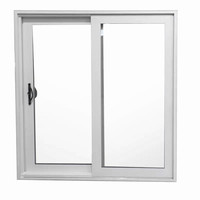 Fenêtre coulissante à double vitrage insonorisée et isolante pour hôtel et cuisine, fenêtre coulissante en aluminium