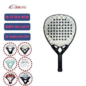 โรงงานผลิตไม้เทนนิส QINGYU SPORT ไม้เทนนิส <span class=keywords><strong>Padel</strong></span> สำหรับเล่นข้ามประเทศ ผลิตจากคาร์บอนไฟเบอร์ 18K แกนโฟม EVA สำหรับกีฬากลางแจ้ง มีสินค้าในสต็อก - Product Image 1