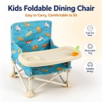 Chaise haute portable et pliable pour bébé, siège de repas de voyage, chaise de camping en plastique pour l'alimentation, sécurisée, 0-12 mois