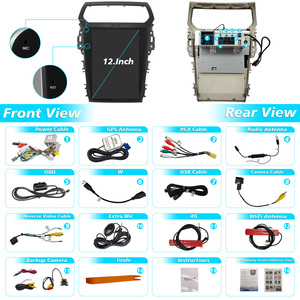 12.1 pollici <span class=keywords><strong>Android</strong></span> 4G 64G autoradio Touch Screen <span class=keywords><strong>Bluetooth</strong></span> per Ford Explorer 2013- / 2016- - Product Image 4