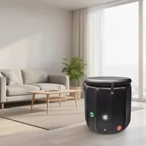 Bañera Inflable de PVC para Exteriores de 300L con 8 Varillas de Soporte y Tubo de Drenaje para Recuperación Deportiva - Product Image 1