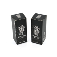 Boîte d'échantillons de parfum personnalisée recyclable noire de 30 ml, emballage pour soins de la peau, crème pour les yeux, testeur de parfum, boîte en carton ivoire