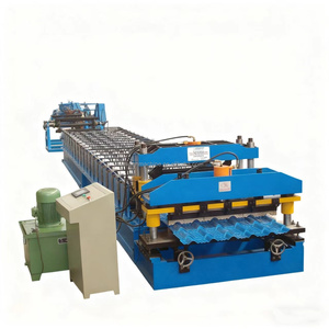 OEM ODM Customized Profiles Metal Glazed Tile Roll Forming Machine <strong>Used</strong> for Making Roof Panels - Product Image 6