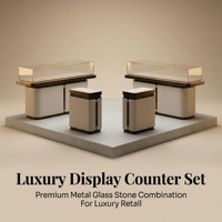 Vitrine à bijoux LED de luxe avec serrure, taille et couleur personnalisables, design écologique, étanche, construction robuste, pour la vente au détail
