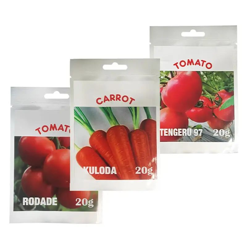 Kwin Pack Personalización Paquete de semillas de verduras y frutas Bolsa Bolsas selladas al vacío Embalaje