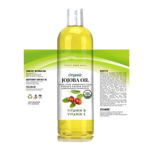 <span class=keywords><strong>Aceite</strong></span> <span class=keywords><strong>de</strong></span> Jojoba orgánico Natural puro, <span class=keywords><strong>aceite</strong></span> <span class=keywords><strong>de</strong></span> ricino relajante anticelulítico <span class=keywords><strong>para</strong></span> masaje <span class=keywords><strong>de</strong></span> la piel corporal, Etiqueta Privada, venta al por mayor - Product Image 1