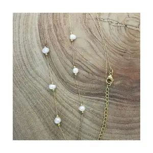 Chine usine vendeur perle pendentif collier choker colliers de perles pour dame