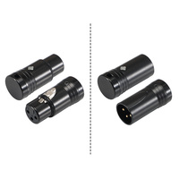 Câbles de connecteur de prise XLR à Angle droit rotatifs en or à profil bas professionnel à 3 broches pour carte de mélangeur de Studio d'enregistrement Audio