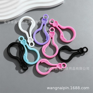 Pink Plastic Lobster Buckle Clip For Bags Keychain Accessory Durable Zhejiang Made - Product Image 4