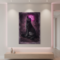 Enseigne néon LED personnalisée pour chat, en PVC, avec indice de protection IP68, fonction dimmable, pour décoration murale, fêtes de jardin et mariages