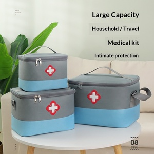 Trousse de premiers secours grande capacité, sac médical, boîte de rangement de médicaments domestique, trousse portable en tissu pour <span class=keywords><strong>médecins</strong></span> et activités de plein air - Product Image 4