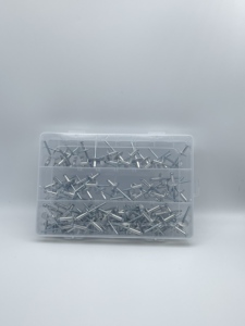 Remaches de impacto de extremo abierto DIN7337 con cabeza abombada zincada, remaches ciegos de aluminio y acero 3.2/4.0/4.8 para <span class=keywords><strong>remachadora</strong></span> - Product Image 6