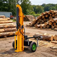 Fendeuse de bûches professionnelle de 8 tonnes, fendeuse de bois à essence, processeur de bois de chauffage, fendeuse de bûches hydraulique à vis, à vendre