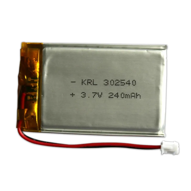 Li-poli da bateria 302540 240mAh 3.7v recarregável de polímero de lítio