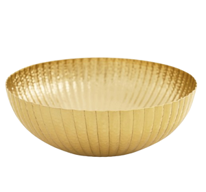 Bol en laiton de forme arrondie de conception martelée Traiteurs et cantines Bol de serveur de nourriture de mariage Fournisseur et fabricant par l'Inde - Product Image 6