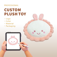 TOBTOYS Peluche personnalisée, mascotte animale, oreiller, rembourrage en coton PP, matériau doux - Cadeau avec logo d'entreprise pour enfants, pour usage au bureau