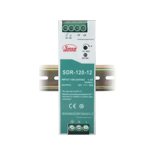 SMUN-fuente de alimentación conmutada SDR-120-12, 120W, 12VDC, 10A, carril Din