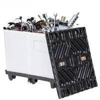 Caisse de stockage Euro-palette personnalisée en gros, en plastique, simple face, pliable, empilable, recyclable
