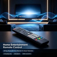 Control Remoto Inteligente para TV con Control por Voz, 45 Teclas, Plástico ABS, OEM, ODM, Personalizado, JCXK