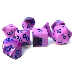 Juego de Dados Acrílicos Morados de Alta Calidad para Juegos de Rol Poliédricos DND - Product Image 3