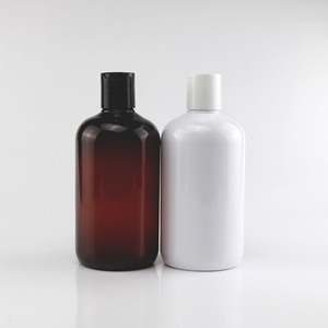 <span class=keywords><strong>8</strong></span> <span class=keywords><strong>Oz</strong></span> Rõ Ràng Nhựa Rỗng Boston Vòng Dầu Gội Lotion Toner Chai Với Chai Màu Đen Với Đen Disc Top Caps - Product Image 3