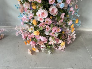 ซุ้มแต่งงานสไตล์สวนโมเนต์แบบใหม่ ประดับด้วยดอกกุหลาบประดิษฐ์ สำหรับฉากหลังงานแต่งงาน คริสต์มาส และงานรับปริญญา - Product Image 6