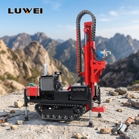 Foreuse à chenilles LUWEI 35HP pour forage en profondeur, efficace pour le dynamitage de roches, l'exploitation minière, les puits d'eau et le forage géothermique