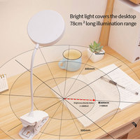 Joystar Flexible Cilp-on Lampe de bureau moderne à bras réglable Lampes de table à gradation continue avec batterie rechargeable