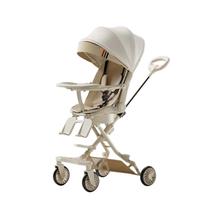 Vente en gros de landau de luxe pliable et léger pour bébé <span class=keywords><strong>poussette</strong></span> Carrinho Coches De Bebe pour maman chaude d'avion de voyage - Product Image 2