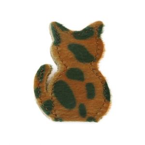 Cute Plush Cat Magnetic <b>Bookmark</b> Furry Spotted Cat Page Marker for Book Lovers Magnetic <b>Bookmark</b> Soft Page Holder for Reading - Product Image 3