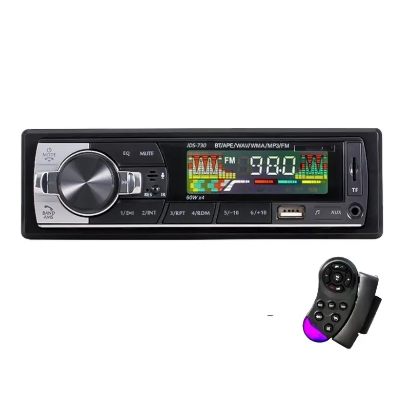 Công Suất Cao Xe MP3 Máy Nghe Nhạc Stereo Autoradio Xe Đài Phát Thanh Bt 12V Trong-Dash 1 DIN FM AUX Trong Receiver SD USB MP3 MMC WMA JSD-730