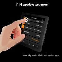 4 pulgadas Android 10 pantalla táctil 2 + 16G AirPlay DLNA BT AUX WIFI TFcard 86 tipo Bluetooths amplificador montado en la pared