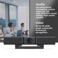 Caméra de visioconférence tout-en-un 4K grand angle 90° avec suivi IA, microphone et haut-parleur USB – Vente directe usine pour salles de réunion