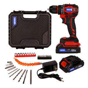 공장 도매가 임팩트 스크루드라이버 공구 세트, 배터리 2개 및 충전기 포함 전동 브러시리스 무선 드릴 - Product Image 2