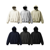 Sweat à capuche en coton doublé polaire uni Jiuyue pour homme, nouvelle collection hiver 2026, personnalisable
