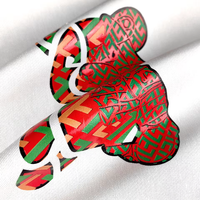 Fabrication d'étiquettes en vinyle personnalisées avec impression de motifs de dessins animés et autocollants par transfert à chaud pour vêtements avec film personnalisé