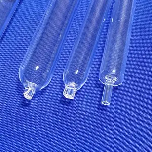 HY Factory Price Customized Heat Resistance Polished Transparent Glass Special Shaped Clear Quartz Tube
