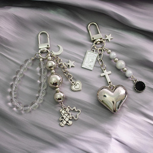 Portachiavi in Metallo <span class=keywords><strong>Argento</strong></span> di Alta Qualità alla Moda per Chiavi dell'Auto e Borse - Product Image 6